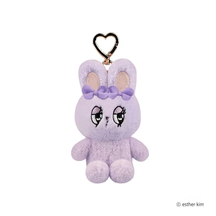 Esther Bunny Japan - Lavender Bunny - Sitting Plush Keychain