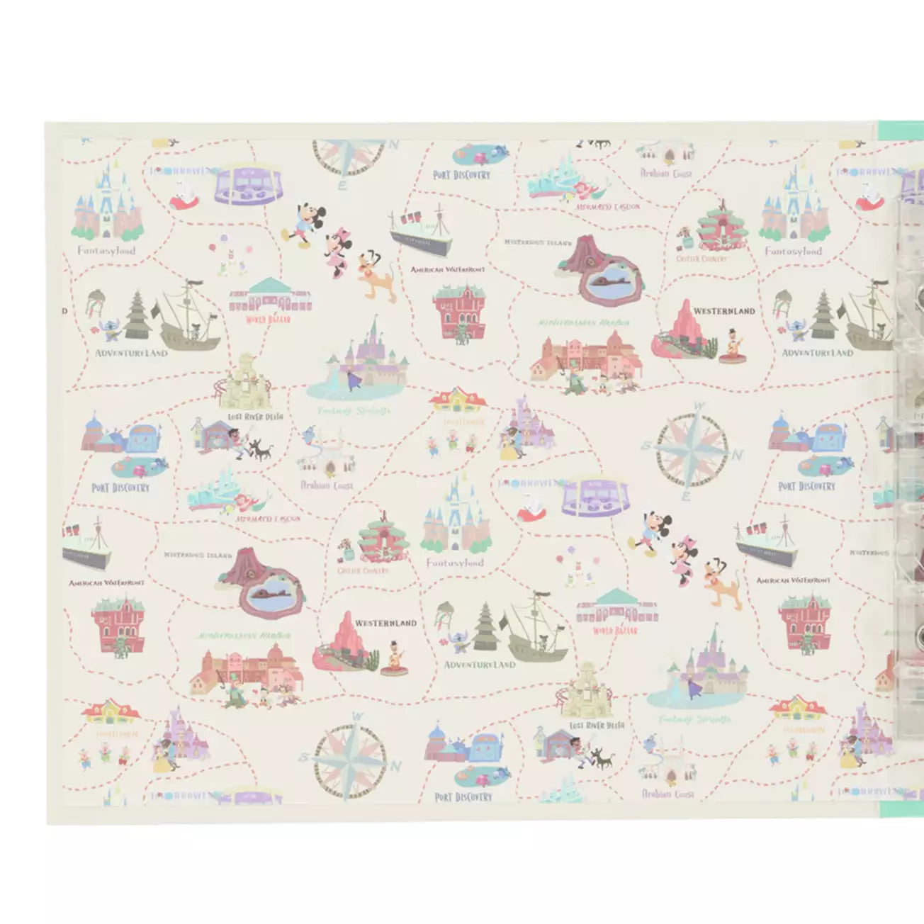 Tokyo Disney Resort - Parks Map - Autograph Book with Pen
