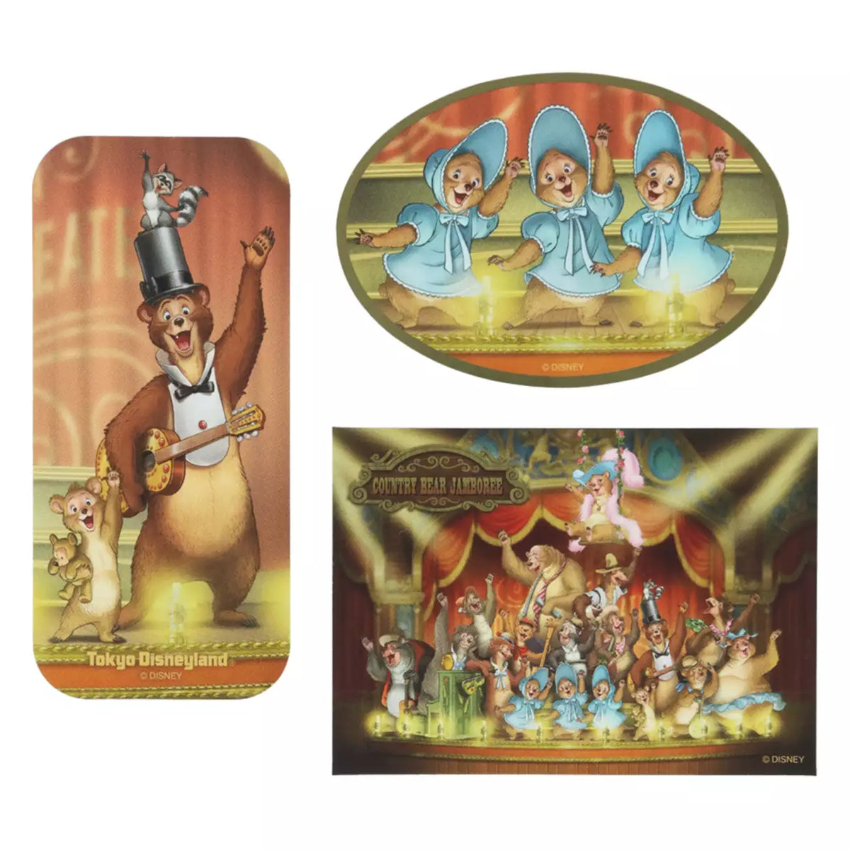 SEPT 24 PREORDER - Tokyo Disney Resort - Country Bear Theater - Stickers