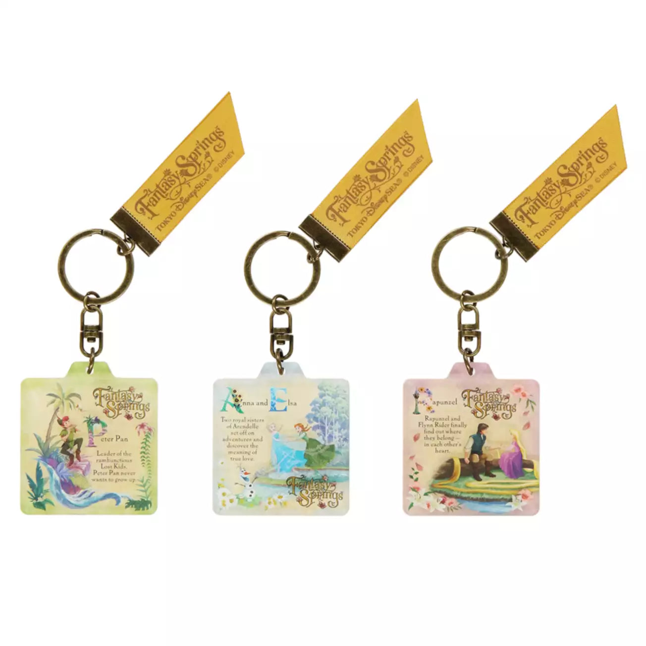 DISNEYSEA LIMITED - Fantasy Springs - 3 Set Keychain