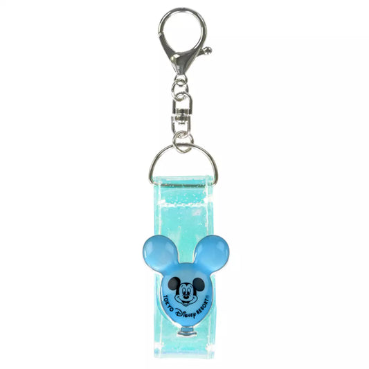 Tokyo Disney Resort - Ear Holder Keychain - Iridescent Blue Mickey Balloon