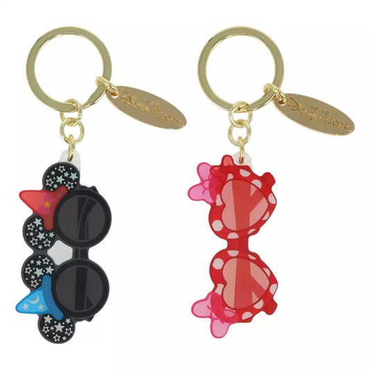 Tokyo Disney Resort - Mickey & Minnie Sunglasses - 2 Set Keychain