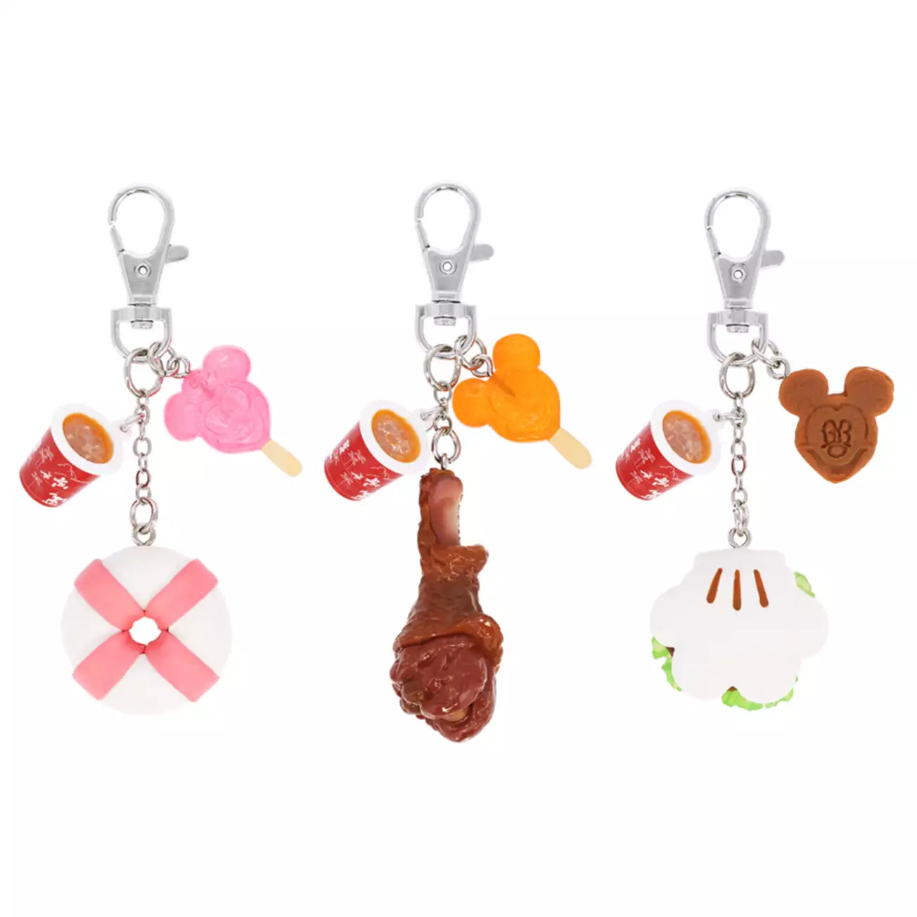 Tokyo Disney Resort - Iconic Parks Food - 3 Set Keychain