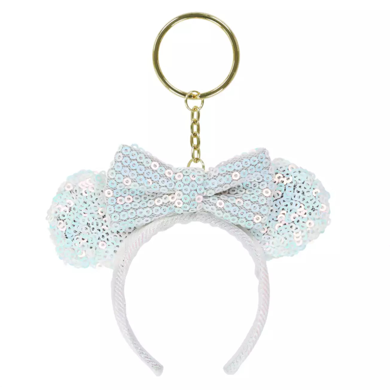 Tokyo Disney Resort - Minnie Ears - Iridescent Sequins - Ears Keychain