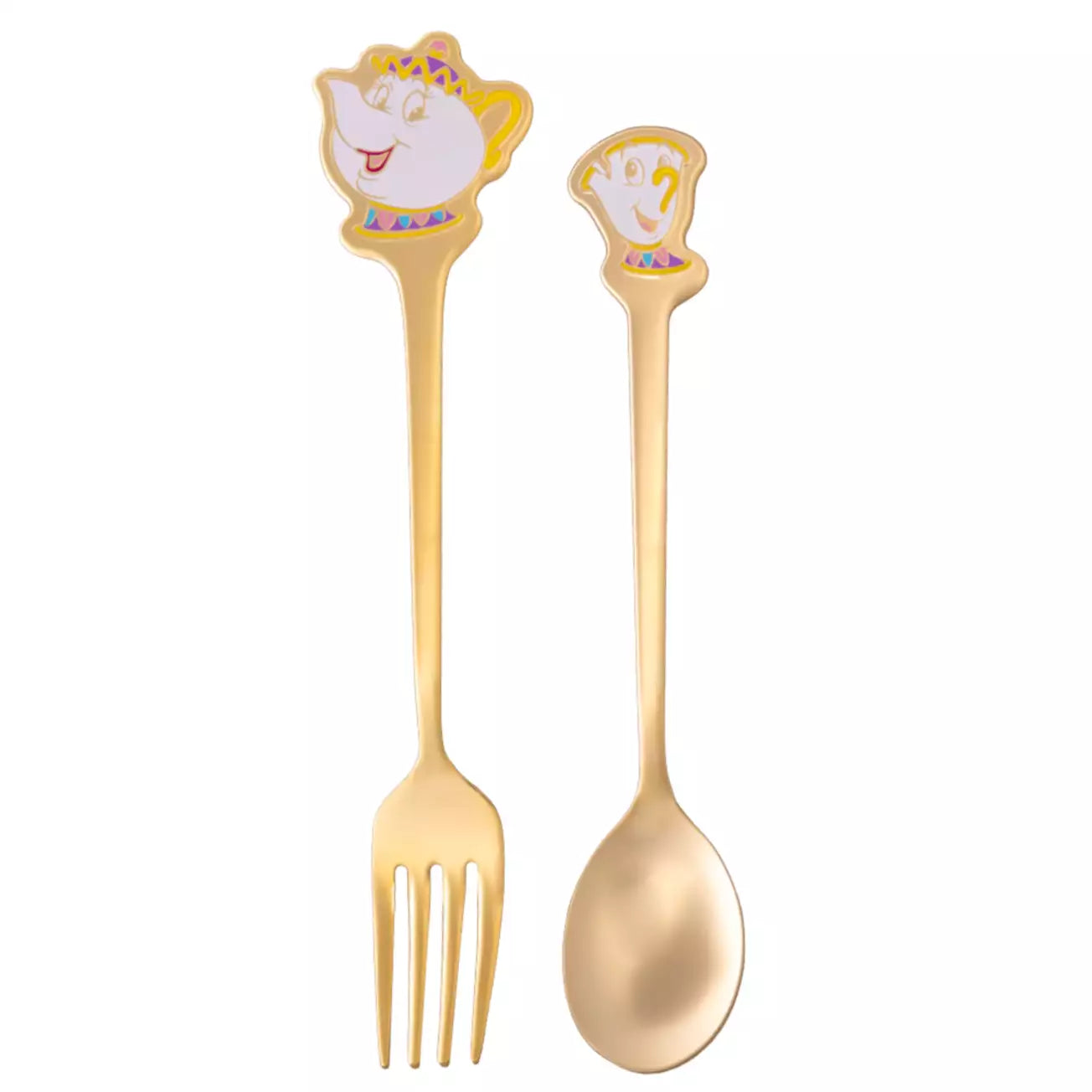 Tokyo Disney Resort - Beauty & the Beast - Mrs. Potts & Chip - Cutlery Set