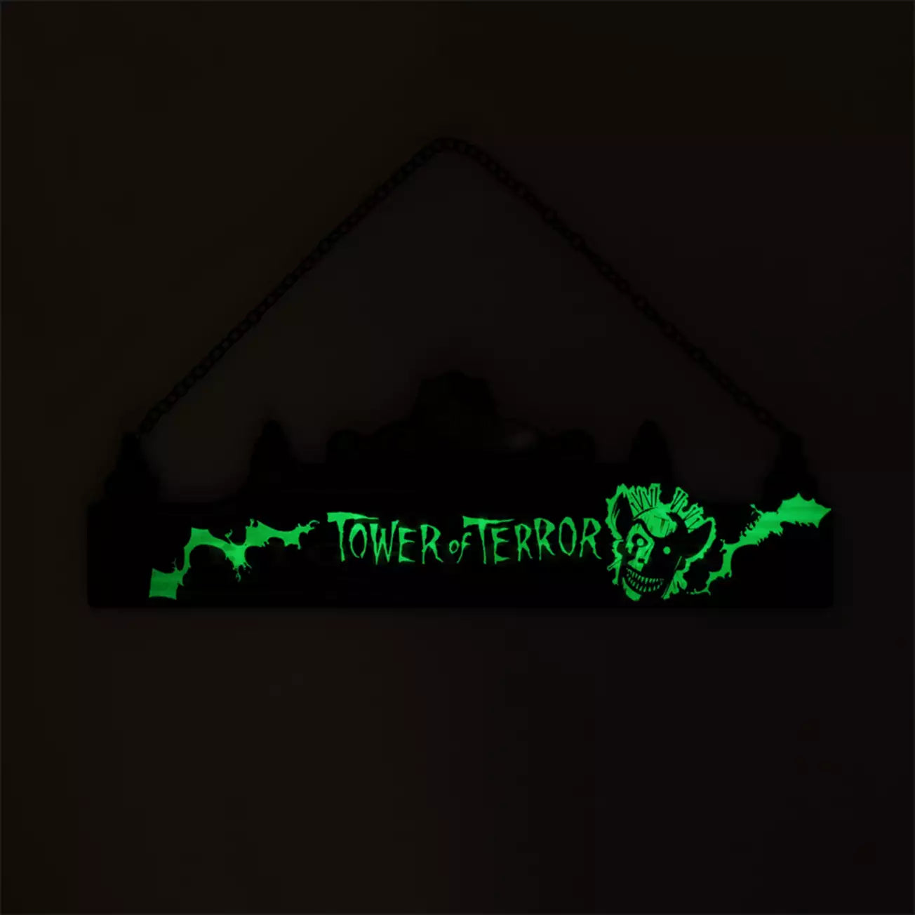 Tokyo Disney Resort - Tower of Terror / High Tower Hotel - Glow in the Dark Sign Plate