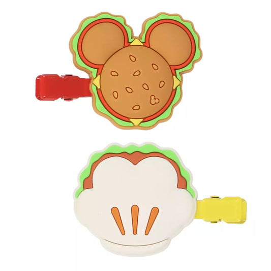 Tokyo Disney Resort - Mickey Hamburger / Bao Bun - 2 Hair Clips
