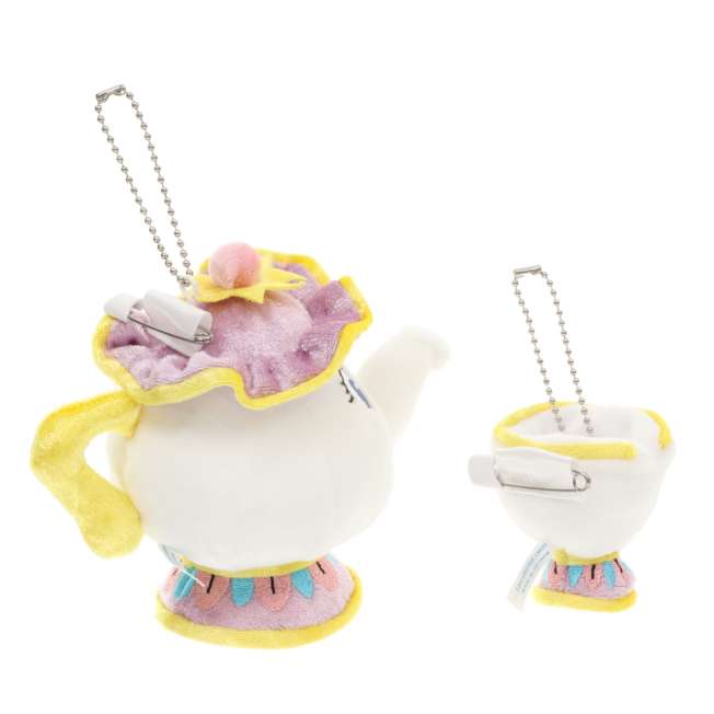 Tokyo Disney Resort - Beauty & the Beast - Mrs Potts and Chip - Plush Keychain Set