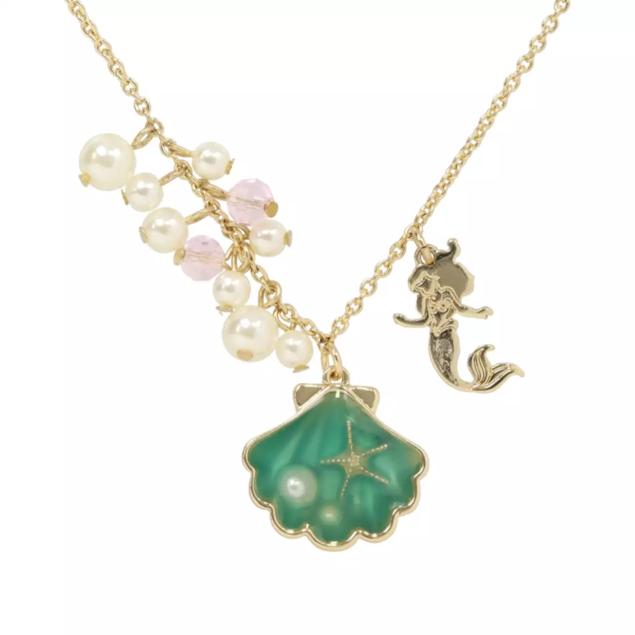 Tokyo Disney Resort - The Little Mermaid - Ariel Pearl & Shell Necklace