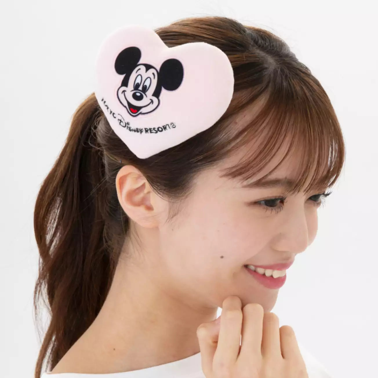 Tokyo Disney Resort - Mickey Mouse - Heart Plush - Hair Clip