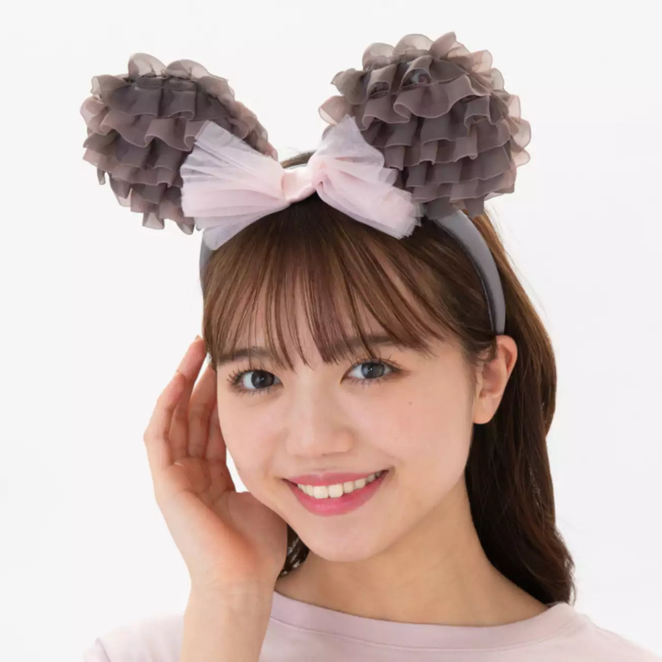 Tokyo Disney Resort - Tulle Minnie Ears - Brown x Pink