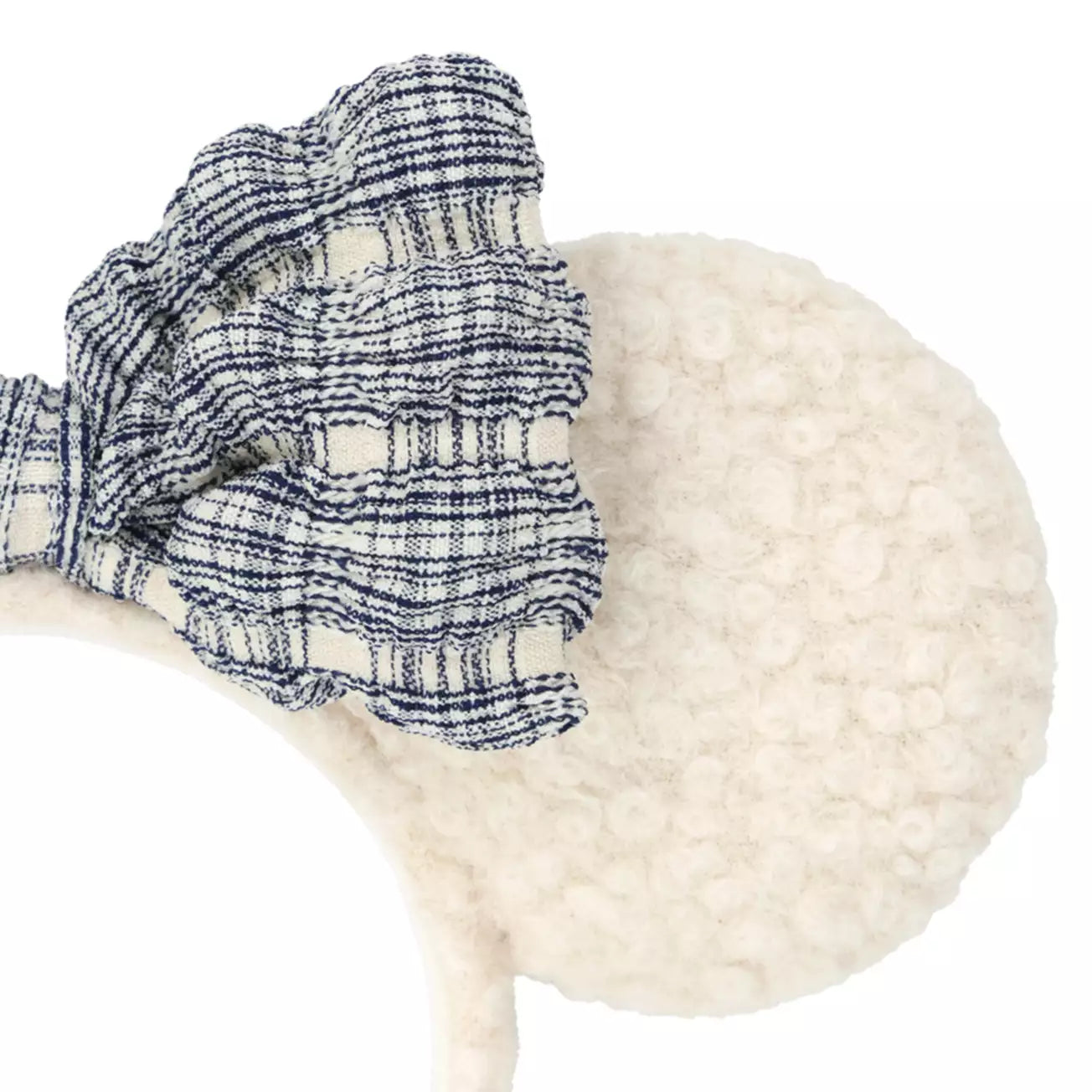 Tokyo Disney Resort - Fluffy Cream x Blue - Minnie Ears