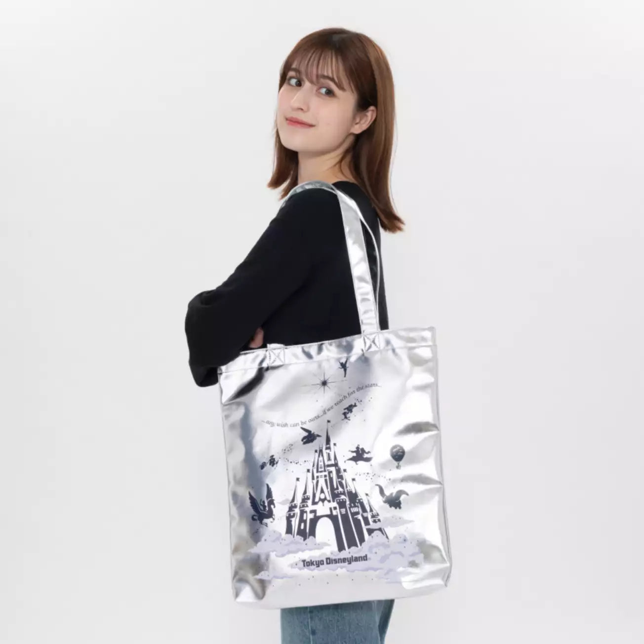 Tokyo Disney Resort - Disneyland - Cinderellas Castle - Silver Tote Bag
