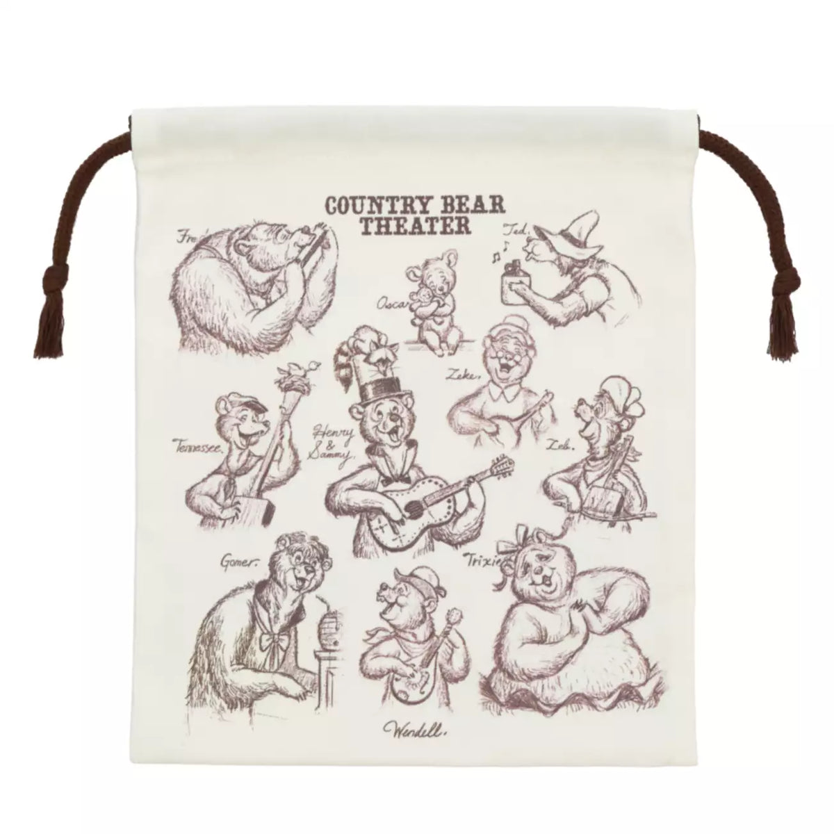 SEPT 24 PREORDER - Tokyo Disney Resort - Country Bear Theater - Drawstring Bag