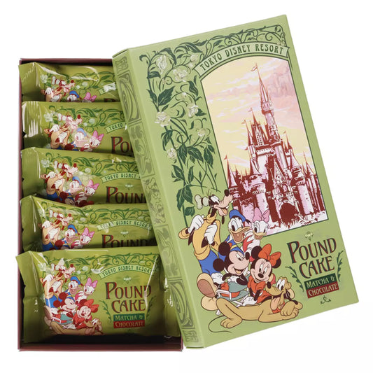 Tokyo Disney Resort - Matcha & Chocolate - Pound Cake - 5 Pieces