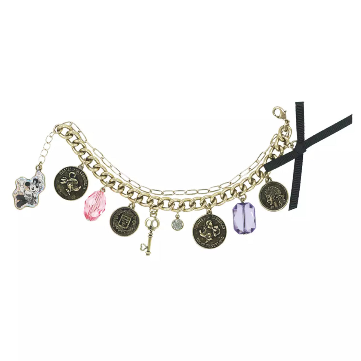 SEPT 24 PREORDER - Tokyo Disney Resort - Pirates of the Caribbean - Mickey & Minnie Charm Bracelet