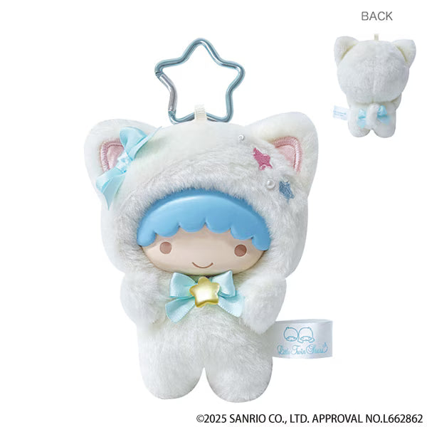 Sanrio Japan - Little Twin Stars - Kiki - Plush Mascot Keychain (White Cat)