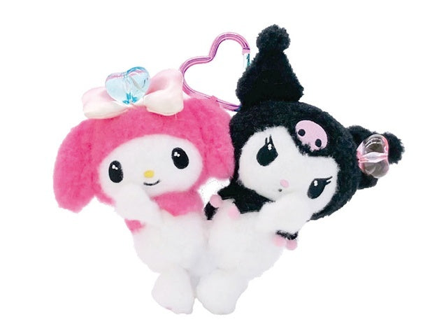 Sanrio Japan - My Melody 50th & Kuromi's 20th Anniversary - Plush Mascot Keychain Set