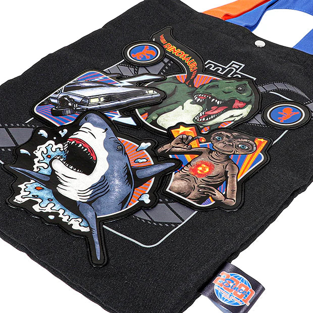 MAY 1 PREORDER - Universal Studios Japan - 25th Anniversary - Classic Rides - Jurassic Park / Jaws / Back to the Future / E.T. / Woody Woodpecker - Tote Bag