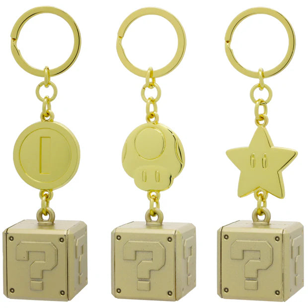 Universal Studios Japan - Super Nintendo World - Question Mark Block - Keychain Set (3 pieces)