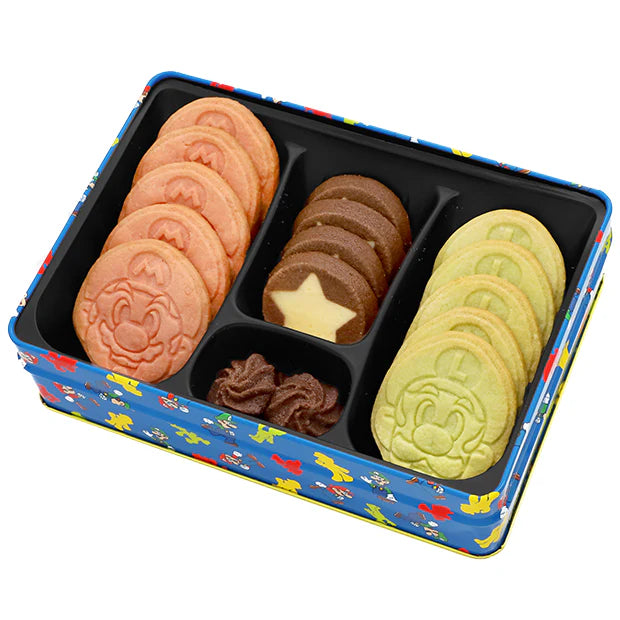 Universal Studios Japan - Super Nintendo World - Mario/Luigi - Assorted Cookies Tin