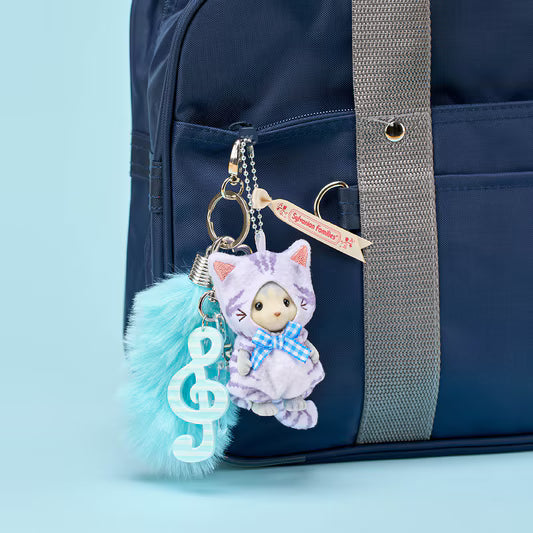 MARCH 20 PREORDER - Sylvanian Families Japan - Husky Girl - Cat Costume Keychain
