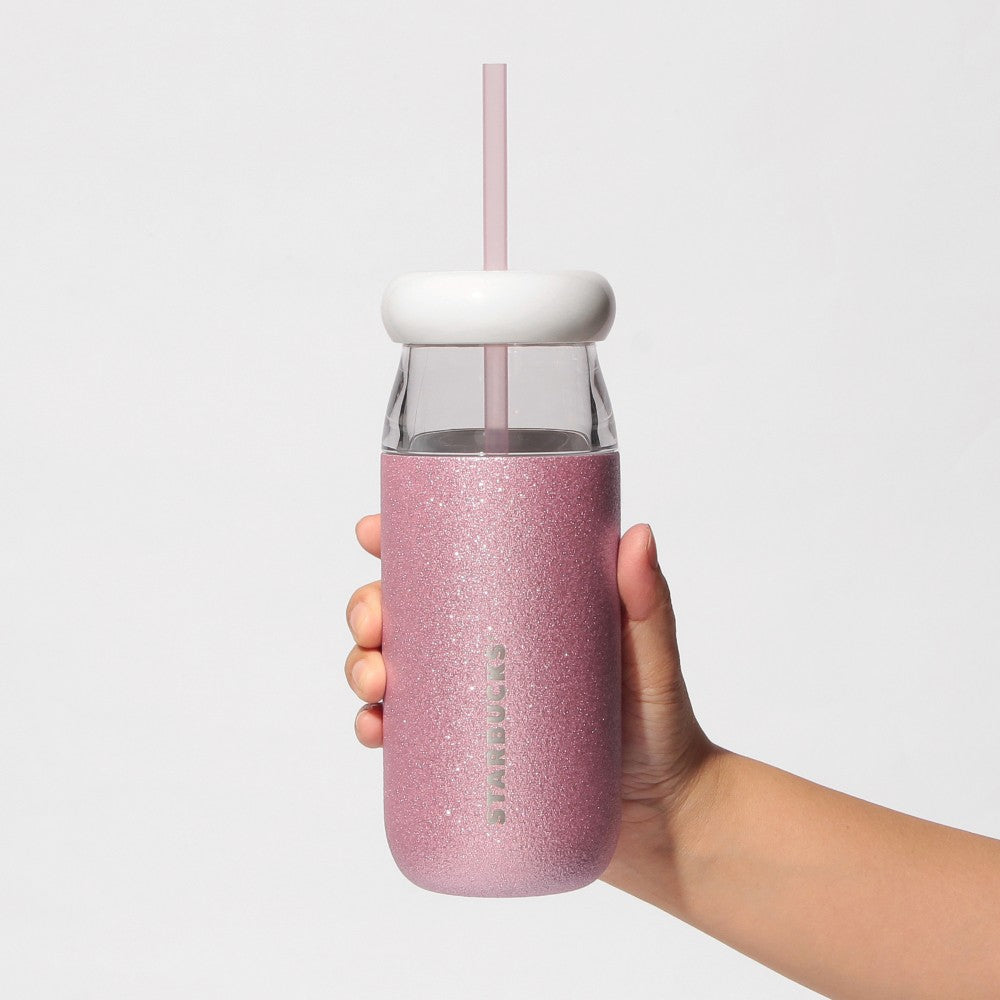 Starbucks Japan - Feel the Breeze - Stainless Steel Cold Cup Tumbler - Glitter Ice Pink 503ml