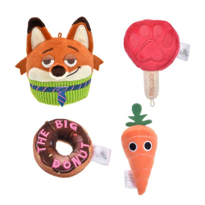 Japan Limied - Zootopia - Mini Food - Plush Keychain Set