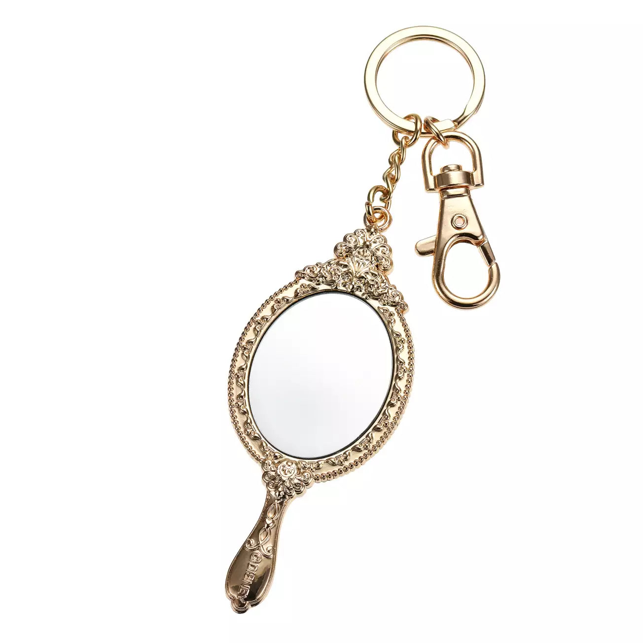 Tangled - Wishing You a Lovely Day - Rapunzel Keychain Mirror - Gold