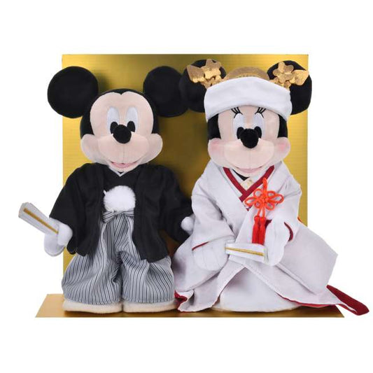 Japan Limited - Mickey & Minnie - Japanese Style Plush Wedding Set