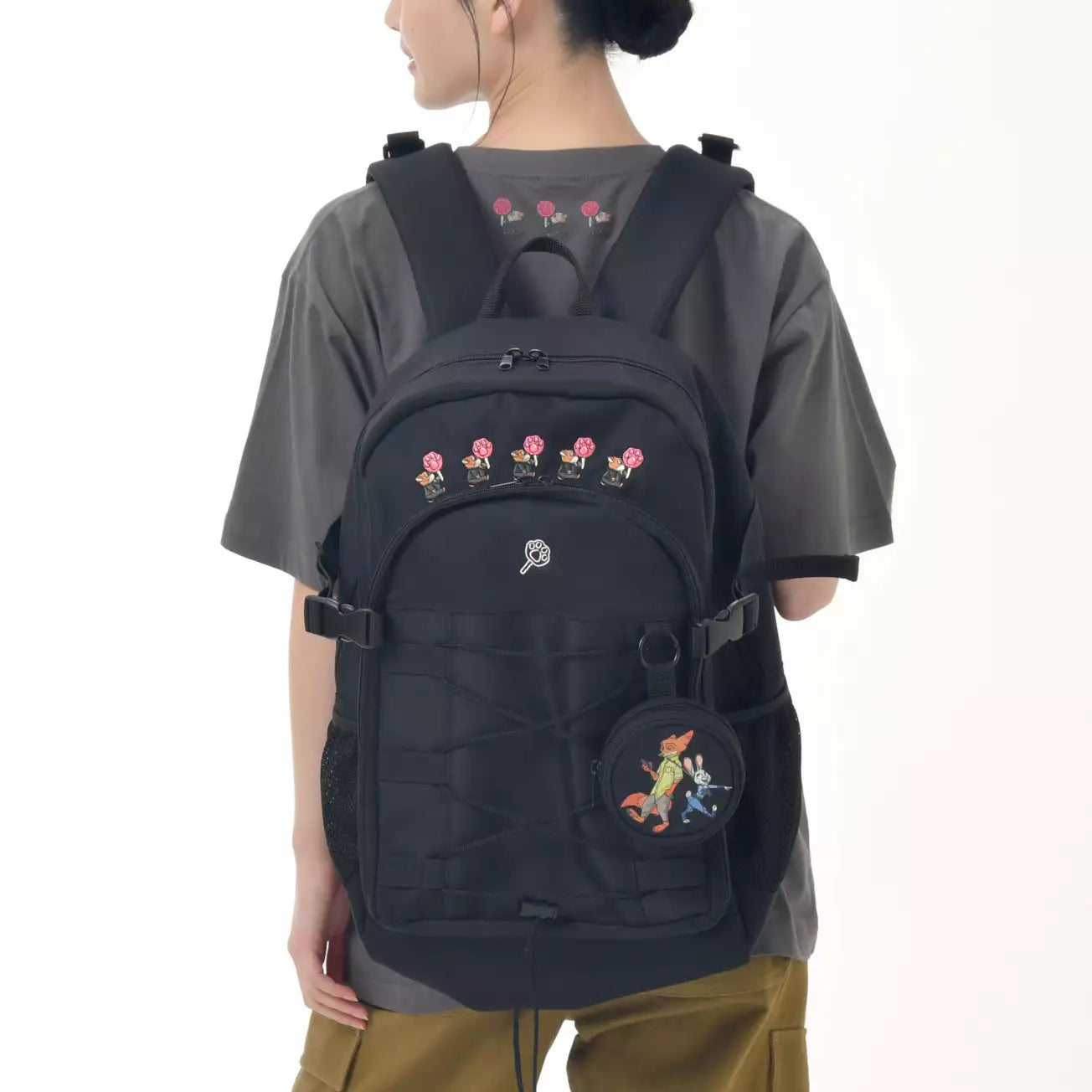 Japan Limied - Zootopia Comic Style - Judy Hopps, Nick Wilde & Lemming Businessman - Backpack with Pouch