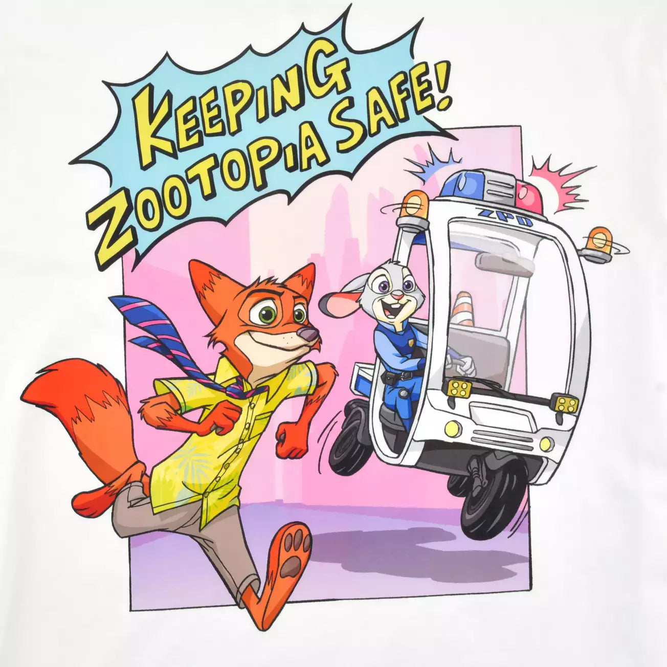 Japan Limied - Zootopia Comic Style - Long Sleeve T-Shirt - XL