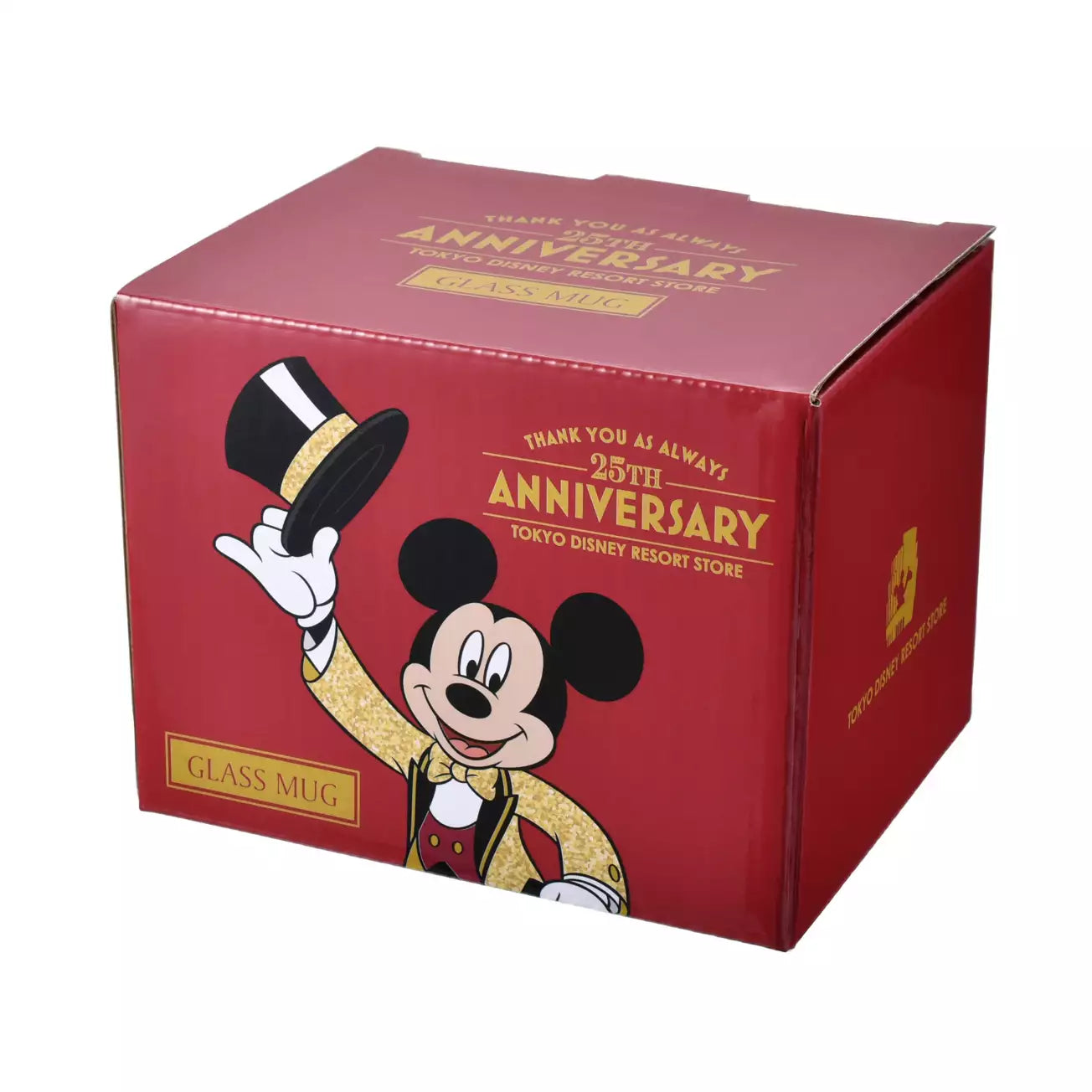 Tokyo Disney Resort Store Limited - 25th Anniversary - Mickey Mouse Glass Mug