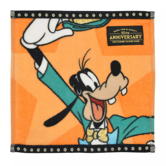 Tokyo Disney Resort Store Limited - 25th Anniversary - 100% Cotton - Goofy Hand Towel
