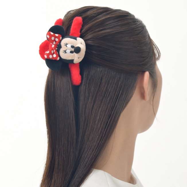 Japan Limited - Minnie's Dot Ribbon Collection - Fluffy Claw Clip
