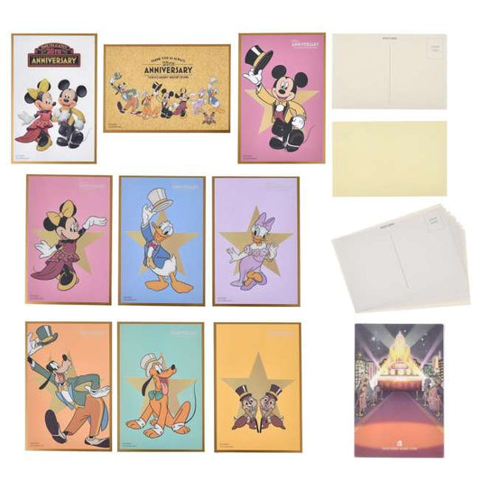 Tokyo Disney Resort Store Limited - 25th Anniversary - Mickey & Friends - Postcard Set with Frame
