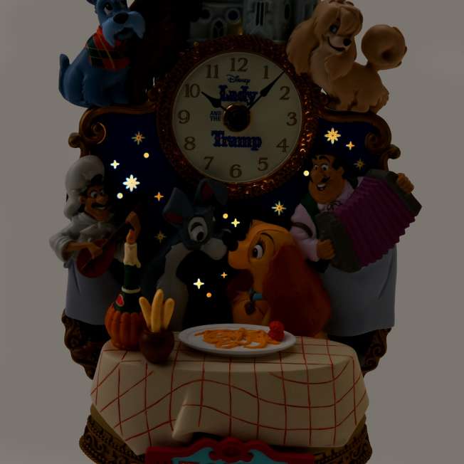 SEPT 12 PREORDER - Japan Limited - Lady and the Tramp - 70th Anniversary - Light-Up Clock