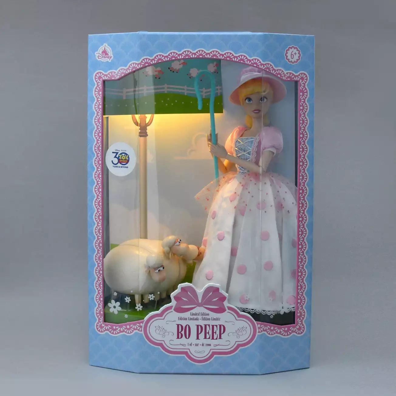 OCT 24 PREORDER - Japan Limited - Toy Story 30th Anniversary - Bo Peep & Billy, Goat, and Graff Light-Up Doll Figure Set - Disney Designer Collection