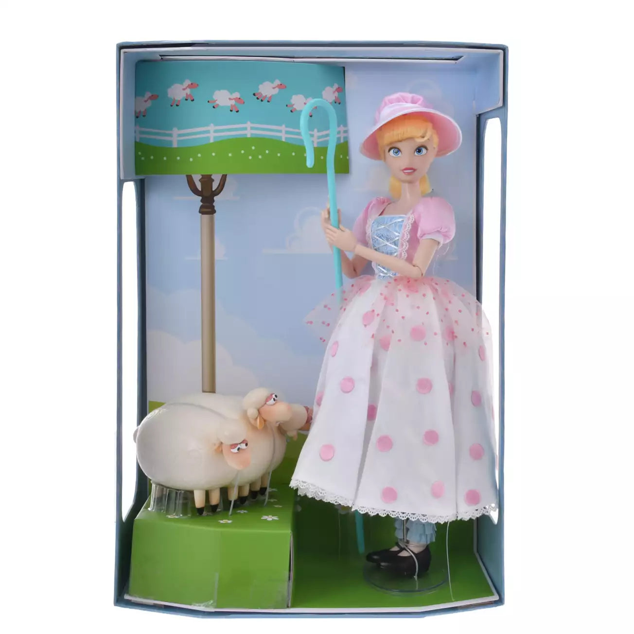 OCT 24 PREORDER - Japan Limited - Toy Story 30th Anniversary - Bo Peep & Billy, Goat, and Graff Light-Up Doll Figure Set - Disney Designer Collection
