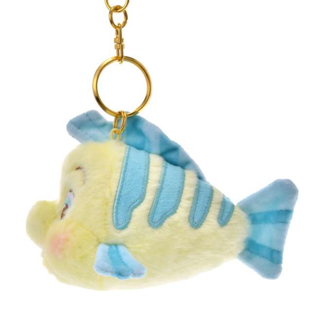 Japan Limited - Sherbet Collection - The Little Mermaid - Flounder Plush Keychain