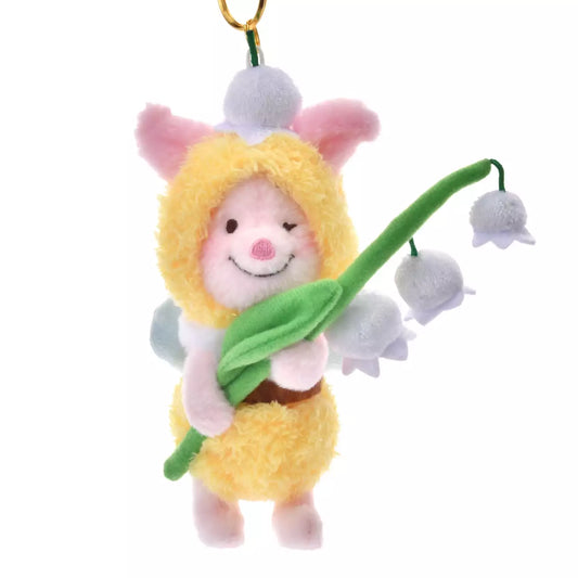 Japan Limited - Flower Garden - Winnie the Pooh - Piglet Plush Keychain
