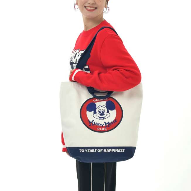SEPT 30 PREORDER - Japan Limited - Mickey Mouse Club 70th Anniversary - Tote Bag