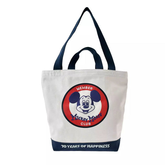 SEPT 30 PREORDER - Japan Limited - Mickey Mouse Club 70th Anniversary - Tote Bag