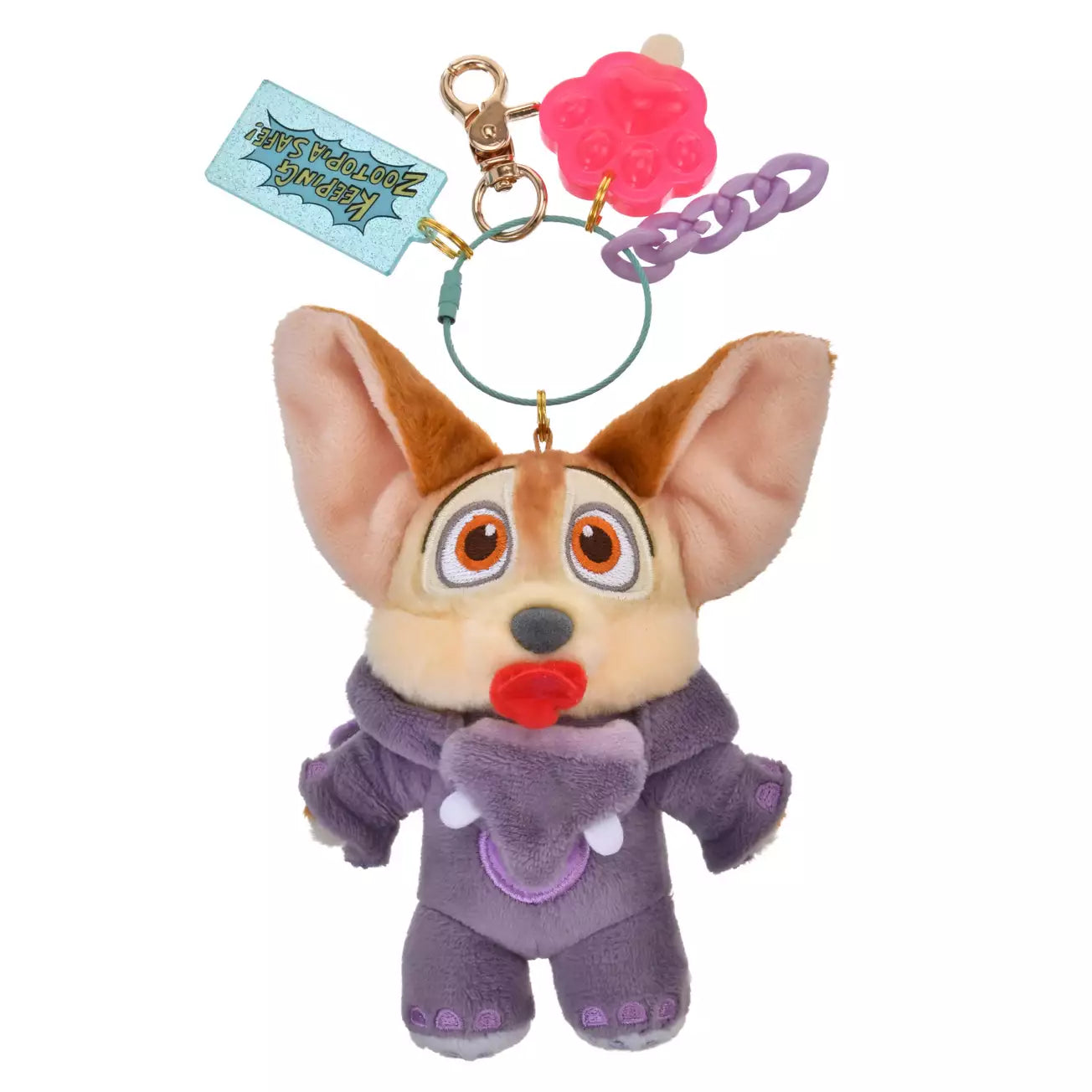 Japan Limied - Zootopia Comic Style - Elephant Finnick - Push Keychain