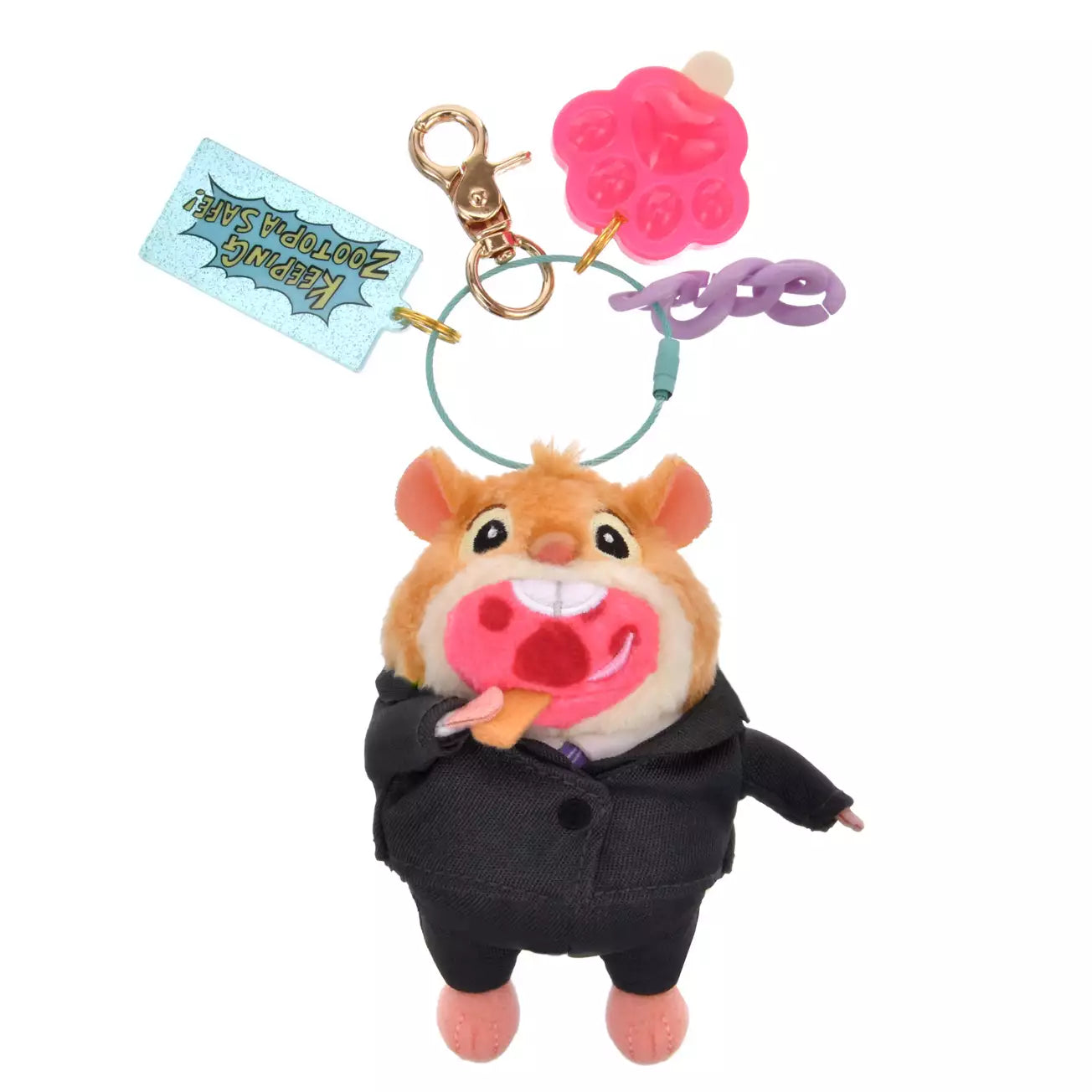 Japan Limied - Zootopia Comic Style - Lemming Businessman - Push Keychain