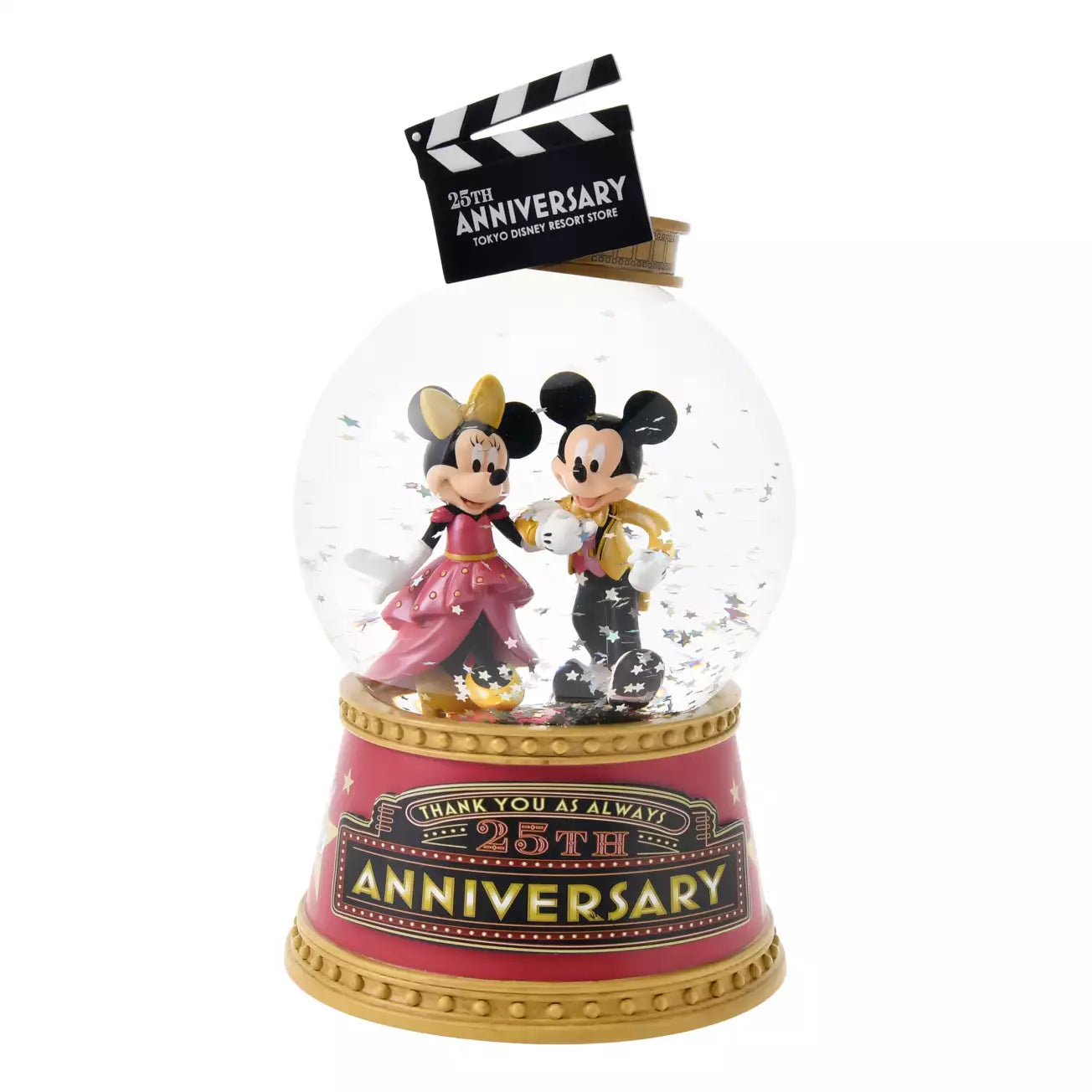 Tokyo Disney Resort Store Limited - 25th Anniversary -Mickey & Friends Snow Globe