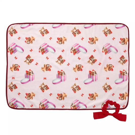 SEPT 12 PREORDER - Japan Limited - Lady and the Tramp - 70th Anniversary - Blanket with Scrunchie