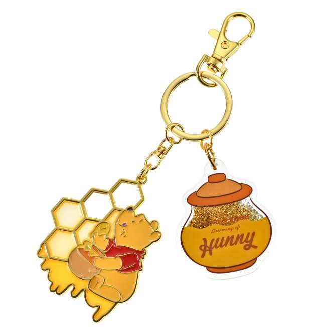 Japan Limited - Honey Day 2025 - Winnie the Pooh - Liquid Glitter Keychain