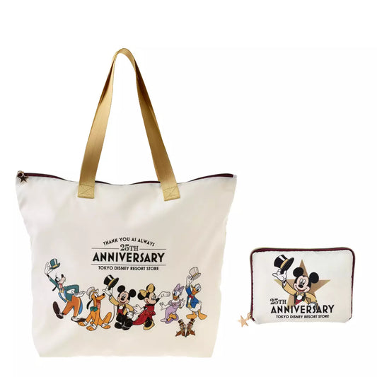 Tokyo Disney Resort Store Limited - 25th Anniversary - Pocketable Tote Bag