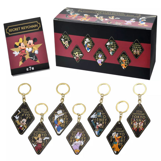 Tokyo Disney Resort Store Limited - 25th Anniversary - Mickey & Friends - Keychain Blind Box Full Set